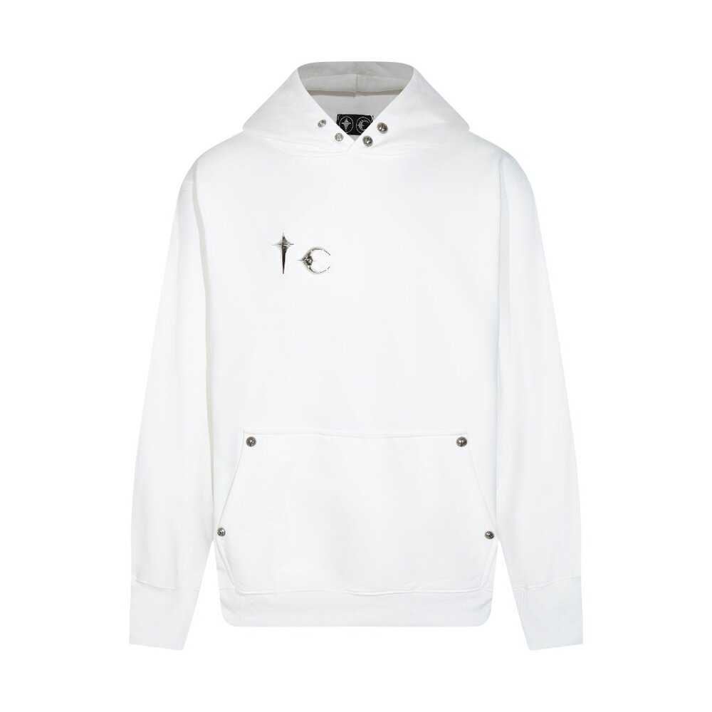 Thug Club White Embroidered Hoodie